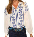 Maddi Embroidered Boho Blouse